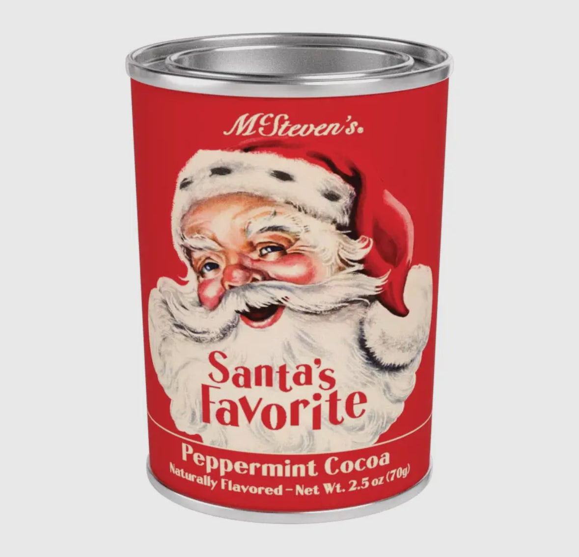 Vintage Santa's Favorite Peppermint Cocoa