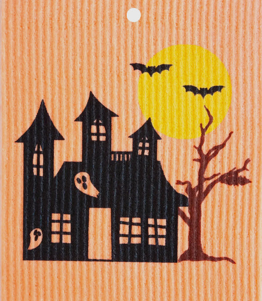 Haunted House Swedish Dishcloth