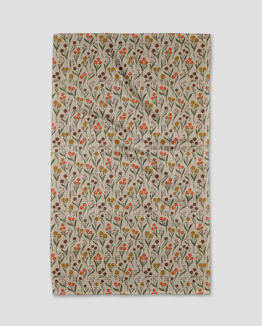 Fall Blossom Geometry Towel