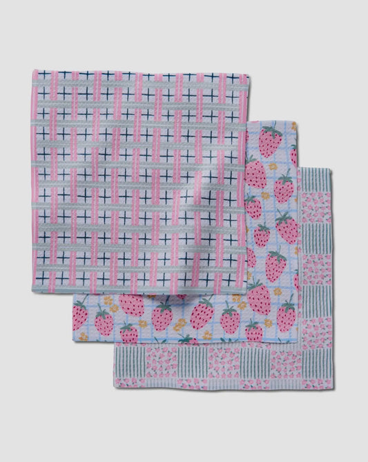 Spring Picnic Day Dishcloth Set