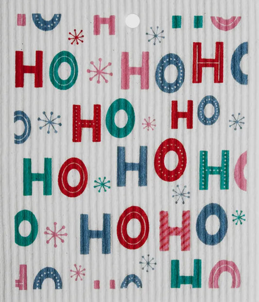 Ho Ho Ho Swedish Dishcloth