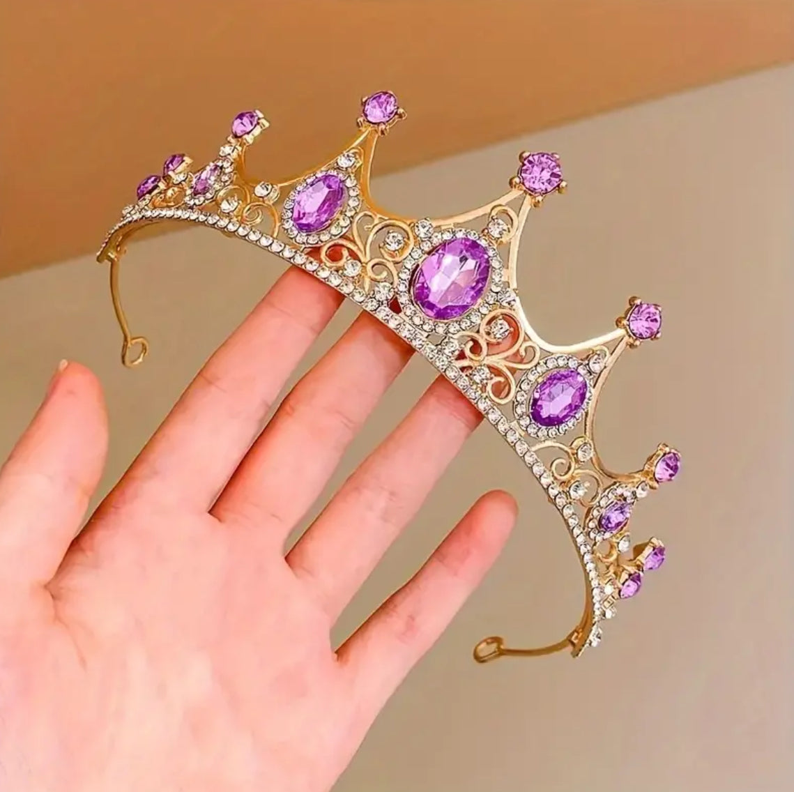 Metal Rhinestone Crown