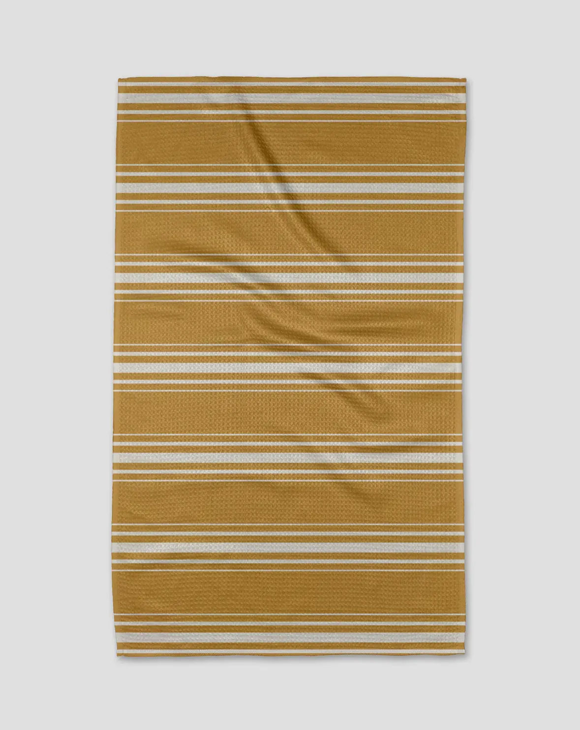 Gold Stripe Geometry Towel