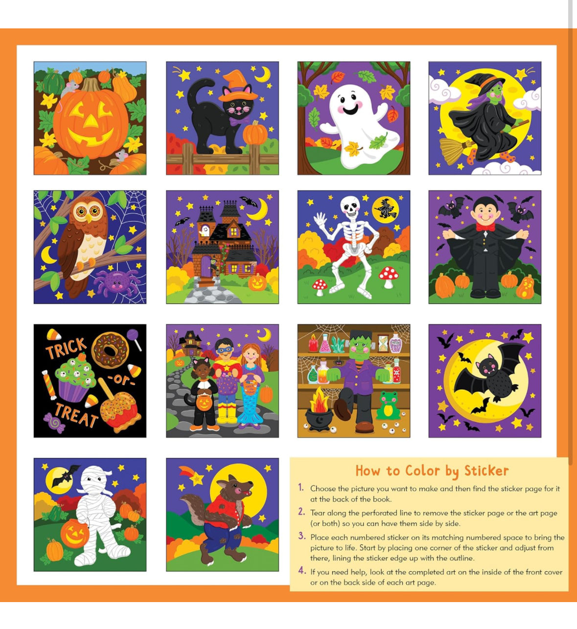 Color By Sticker Book- Halloween