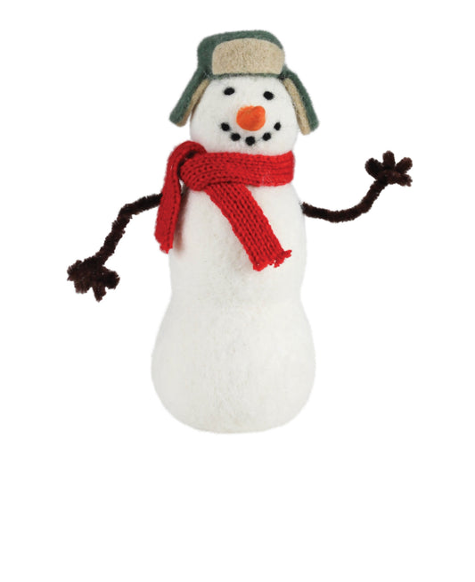 Felt Snowman with Twig Arms