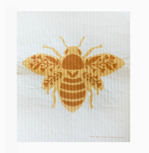 Queen Bee Swedish Dishcloth