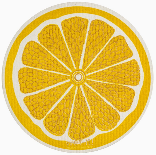 Lemon Round Swedish Dishcloth