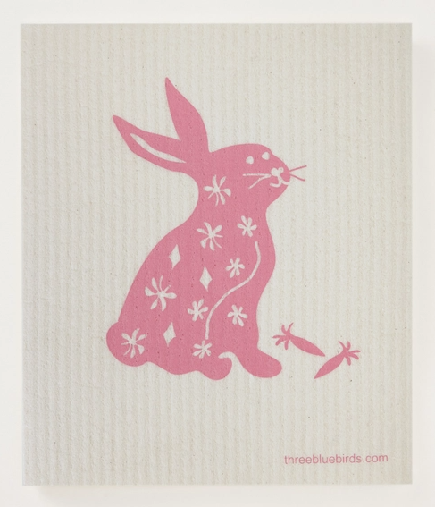 Happy Hare Swedish Dishcloth