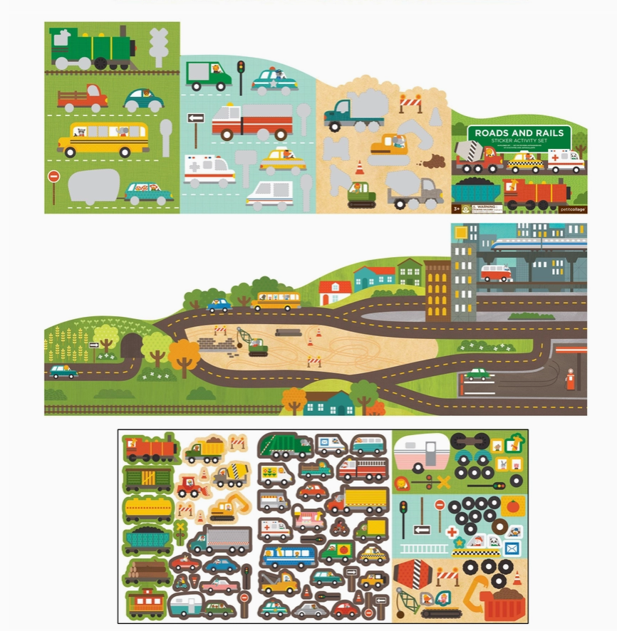 Roads & Rails Sticker Activity Set`