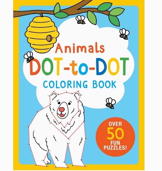 Animals Dot-To-Dot Coloring Book