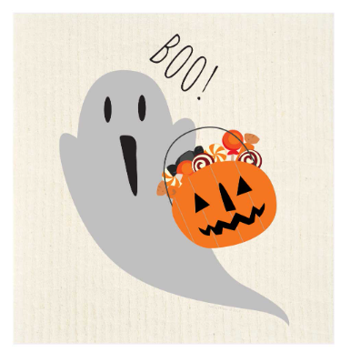 Boo Ghost Swedish Dishcloth