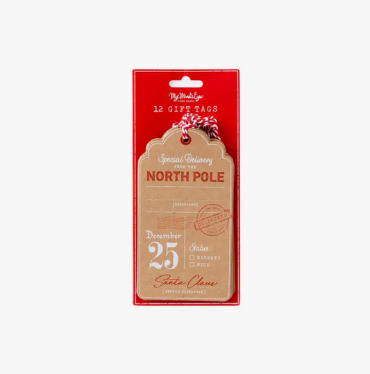 North Pole Oversized Gift Tags