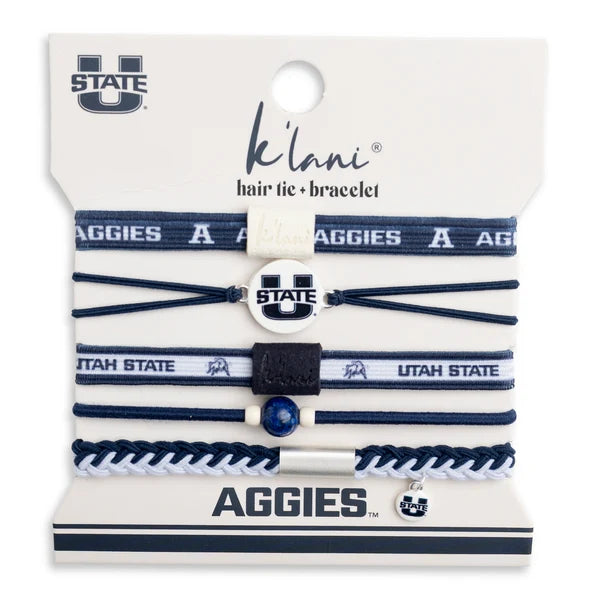 Utah State Aggies Hair Tie Bracelets