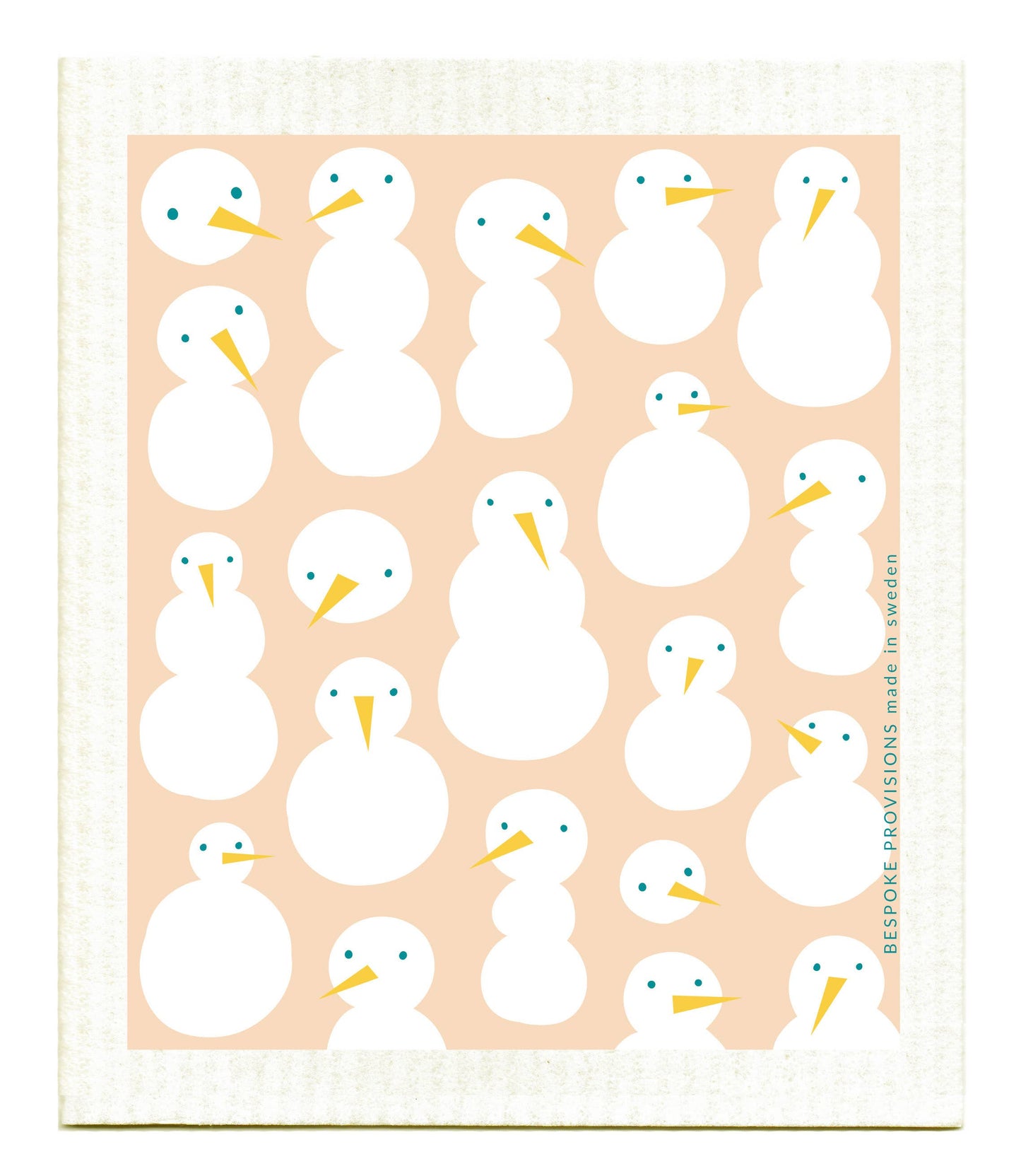 Snowmen Swedish Dishcloth