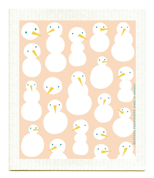 Snowmen Swedish Dishcloth