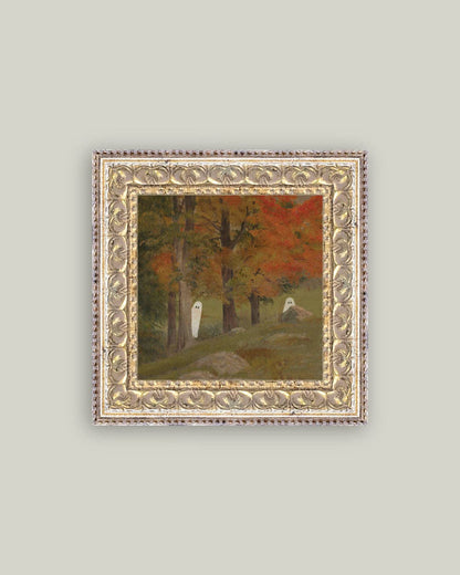 Haunt and Seek Framed Antique Art