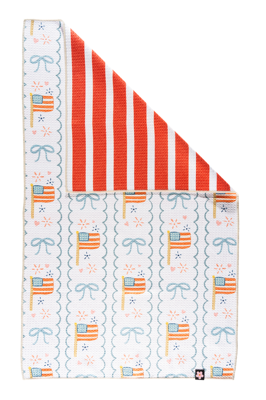 Old Glory Tea Towel