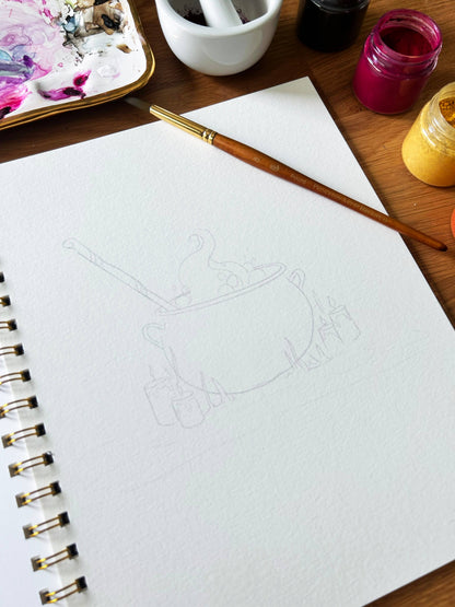 Halloween Volume 2 Watercolor Workbook