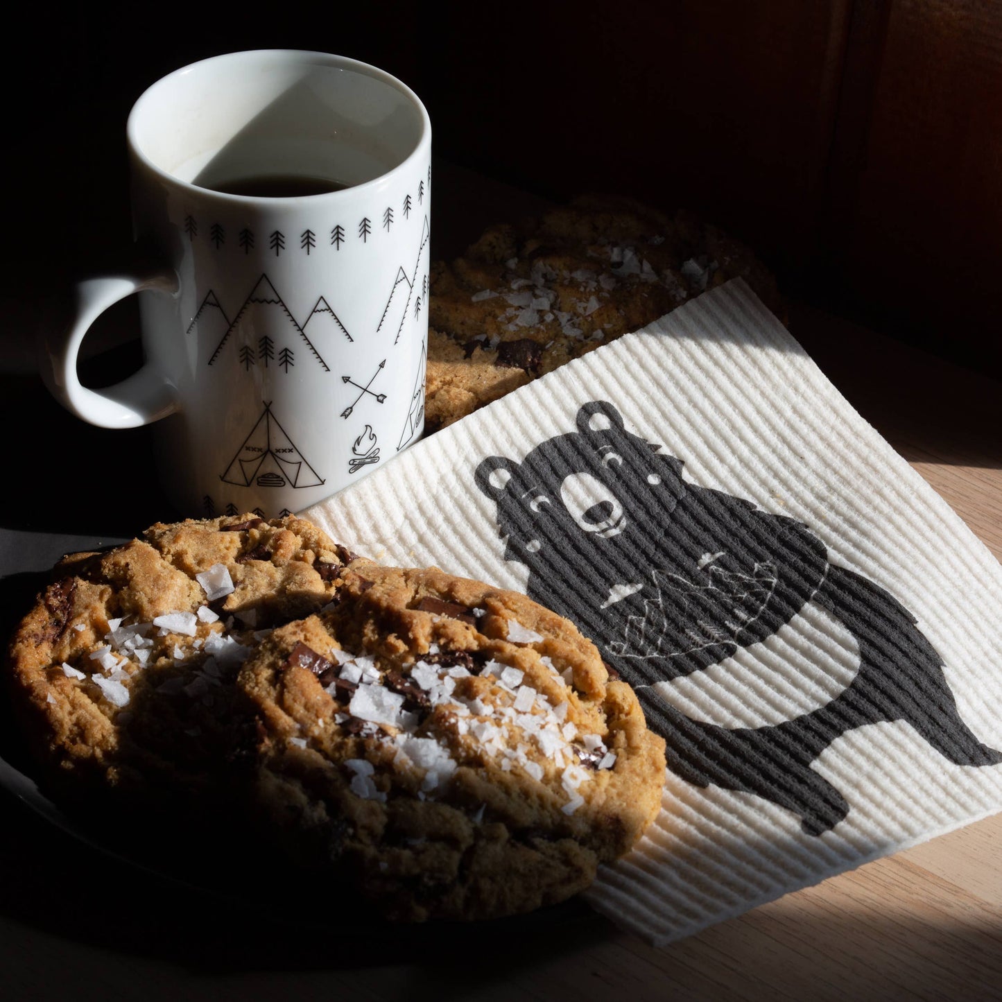Mountain Bear Swedish Dishcloth