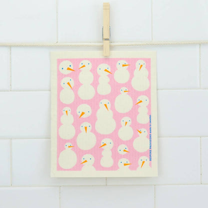 Snowmen Swedish Dishcloth