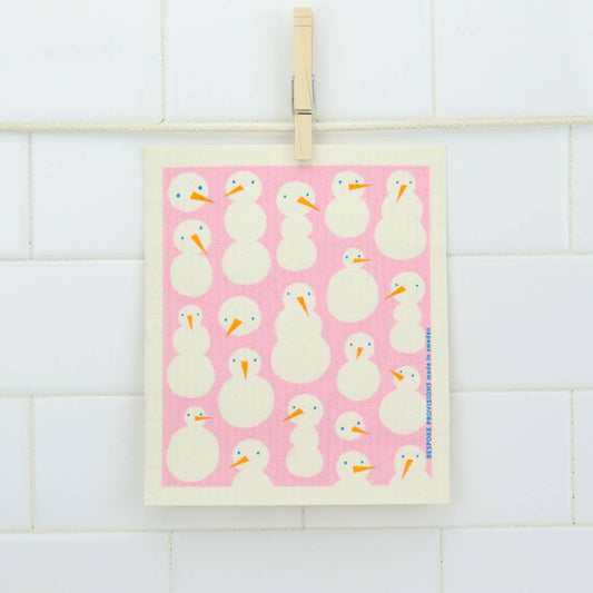 Snowmen Swedish Dishcloth