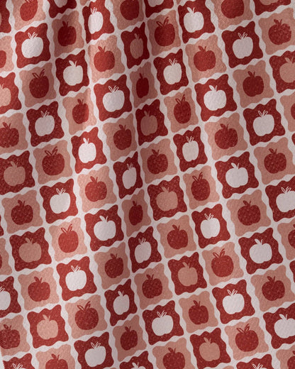 Apple Quilt Geometry Tea Towel