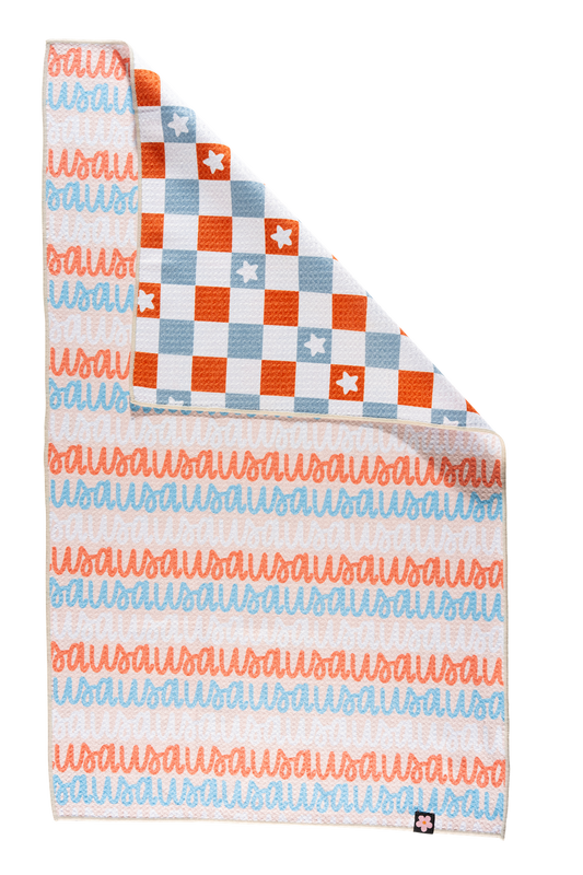 Patriot Plaid Tea Towel