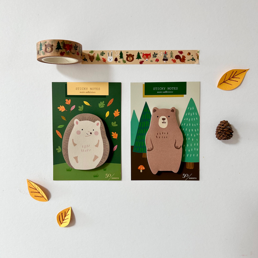 Bear Die Cut Single Sticky Notes