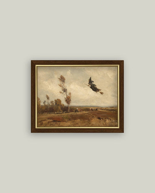 Witch Over an Autumn Sky