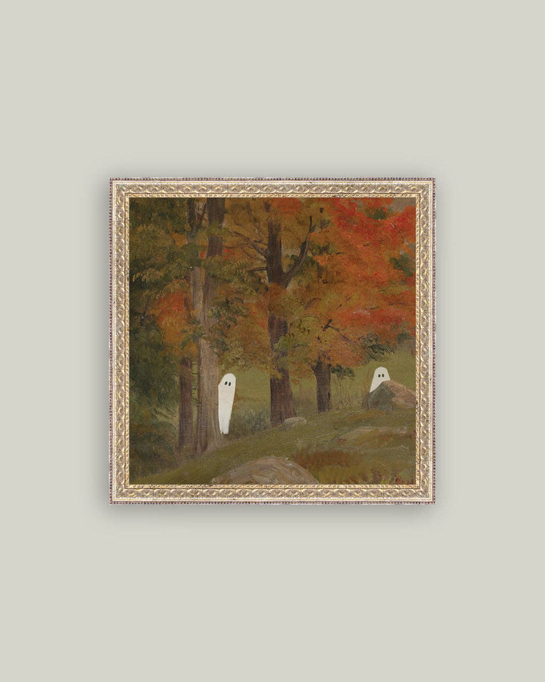 Haunt and Seek Framed Antique Art