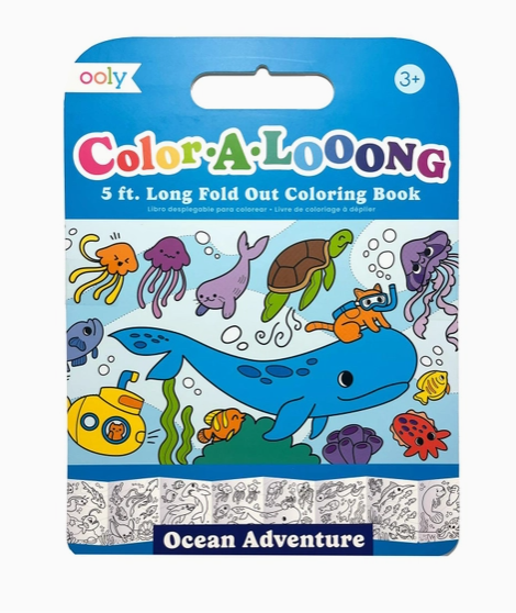 Color-a-Looong Fold Out Kids Coloring Book