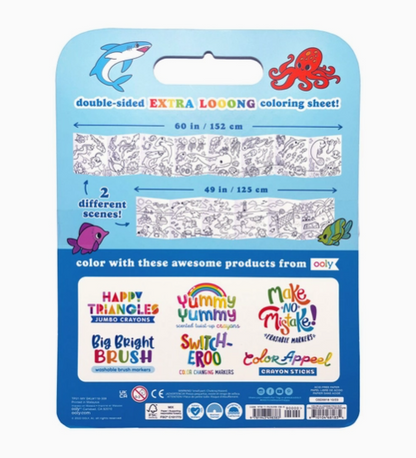 Color-a-Looong Fold Out Kids Coloring Book