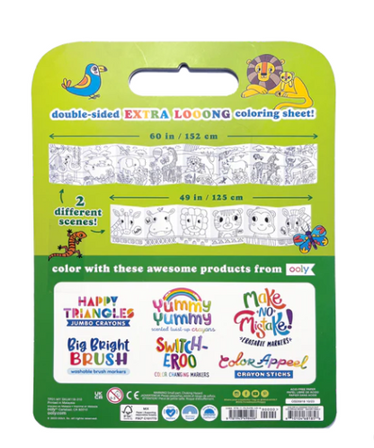 Color-a-Looong Fold Out Kids Coloring Book