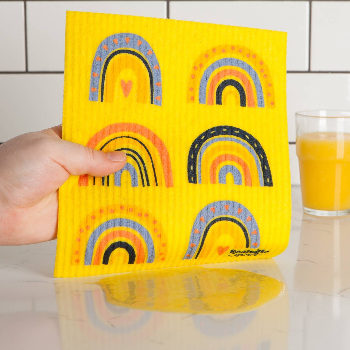 Rainbows Swedish Dishcloth
