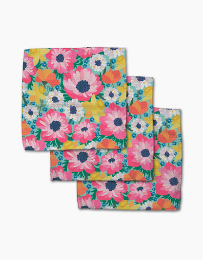 Spring Meadow Geometry Dishcloth Set