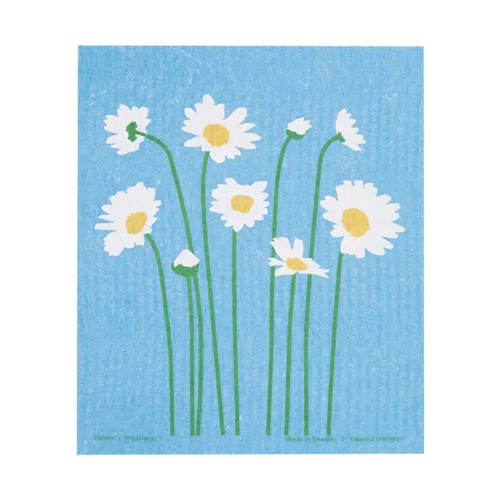 Daisy Garden Swedish Dishcloth