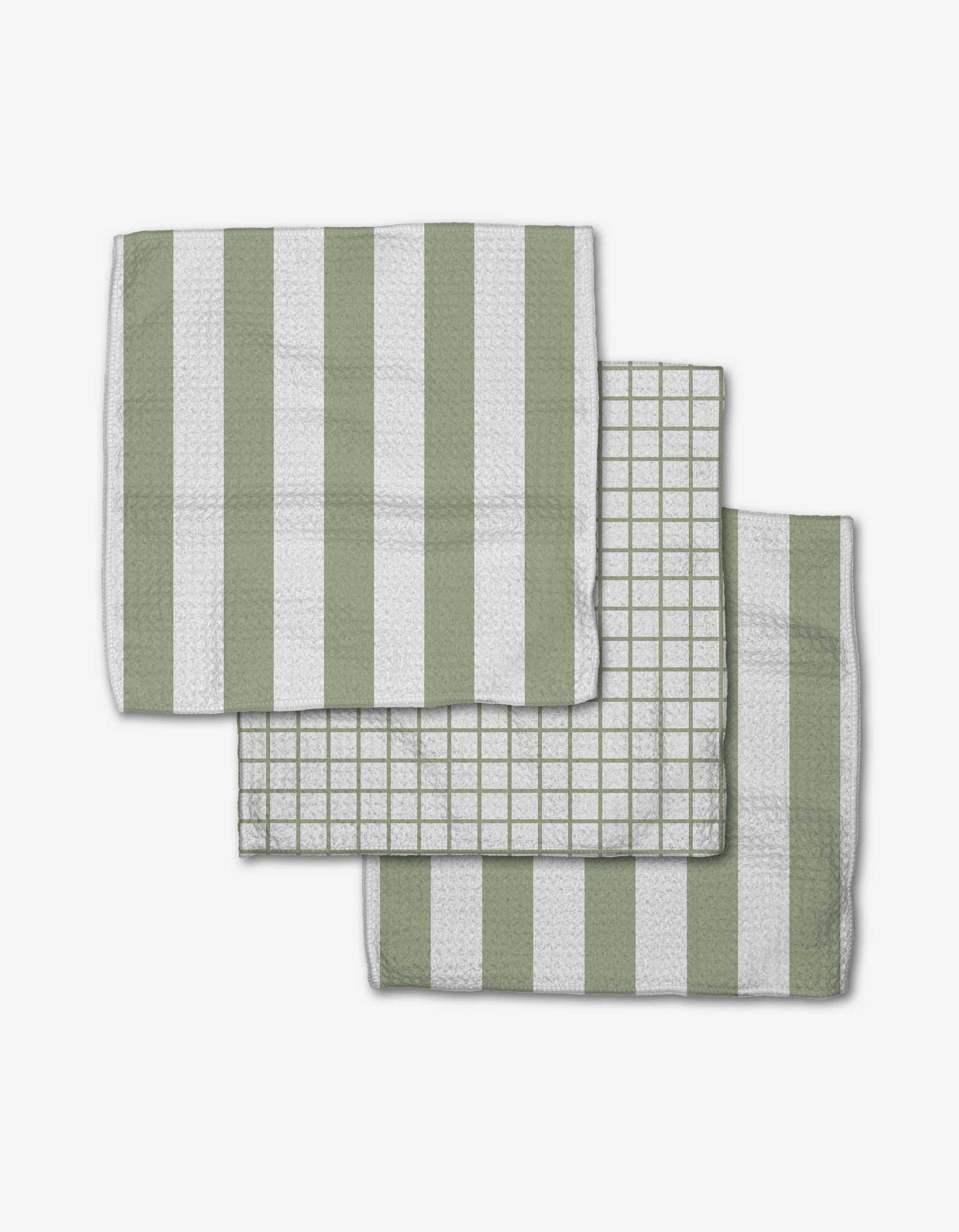 Sweet Mint Geometry Dishcloth Set
