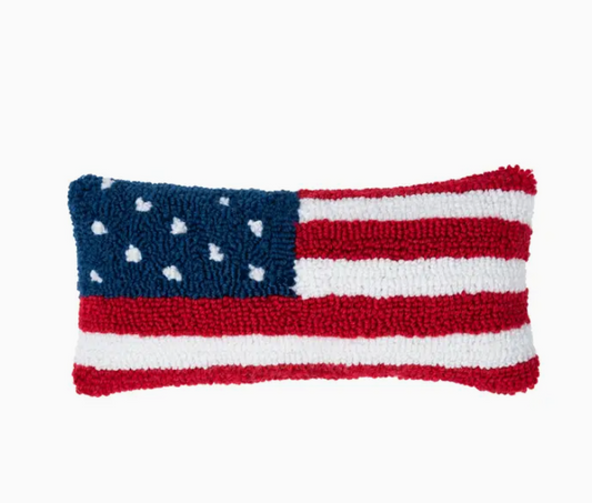 American Flag Small Throw Pillow