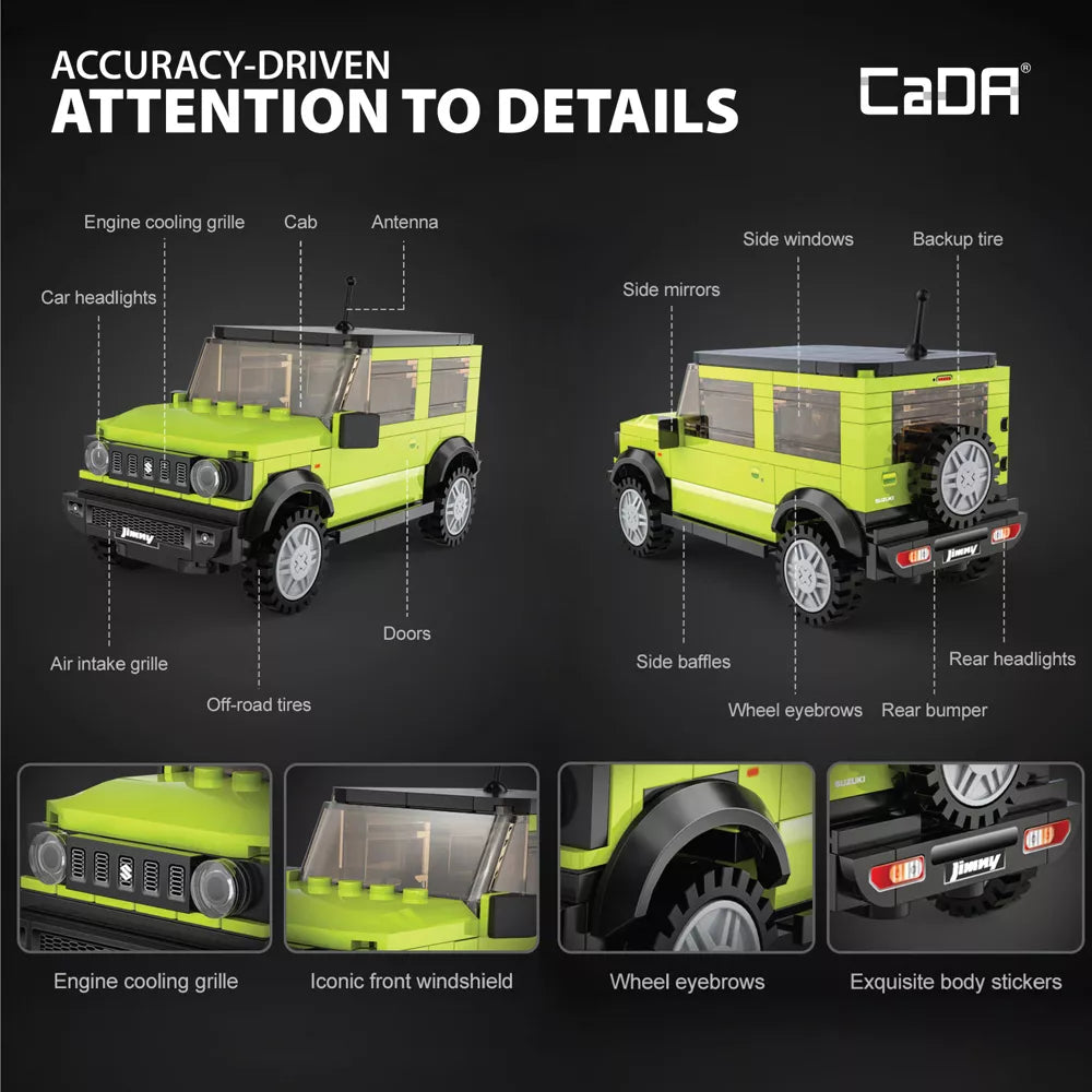 Suzuki Jimny - Green, Off-Road SUV Model Kit