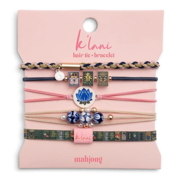 Mahjong Hair Tie Bracelets