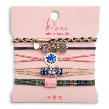 Mahjong Hair Tie Bracelets