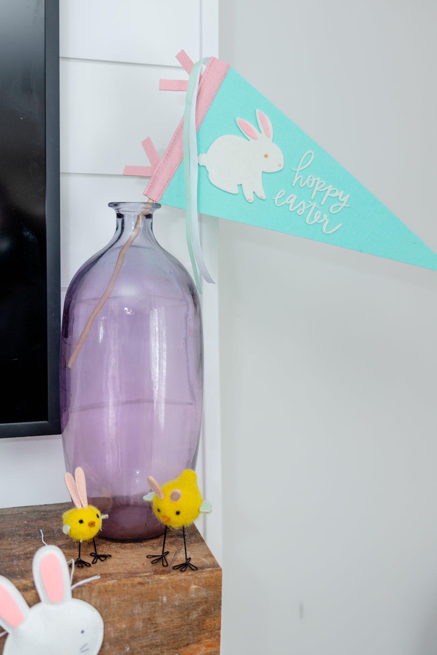 Hoppy Easter Felt Pennant