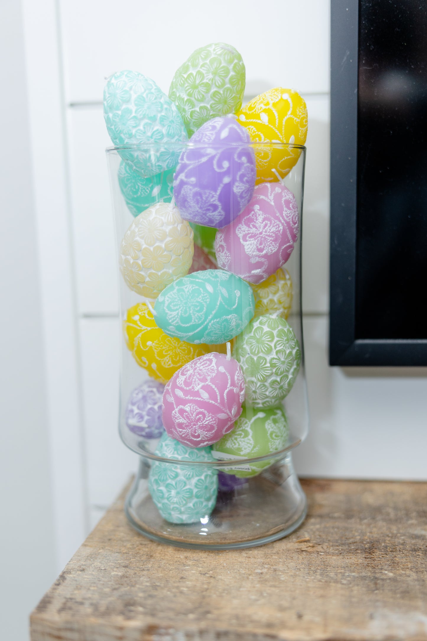 Floral Egg Candle