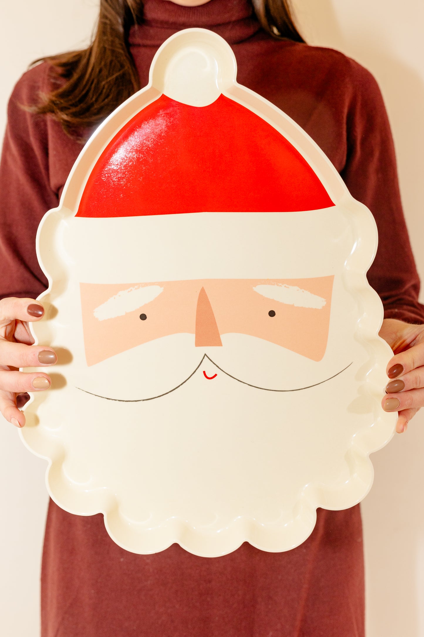 Santa Head Platter