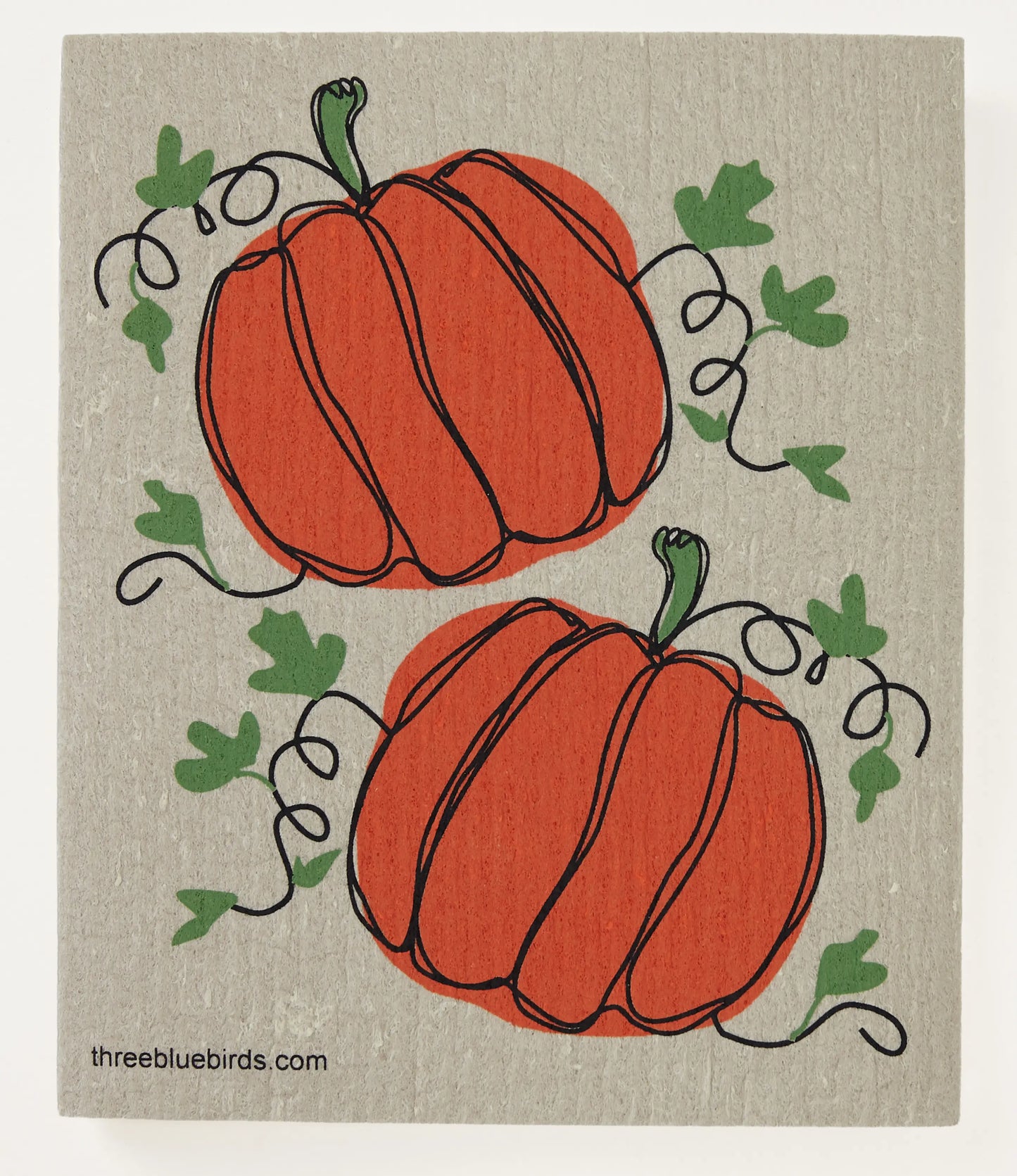 Pumpkins Swedish Dishcloth