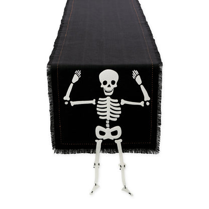 Happy Skeleton Embellished Table Runner