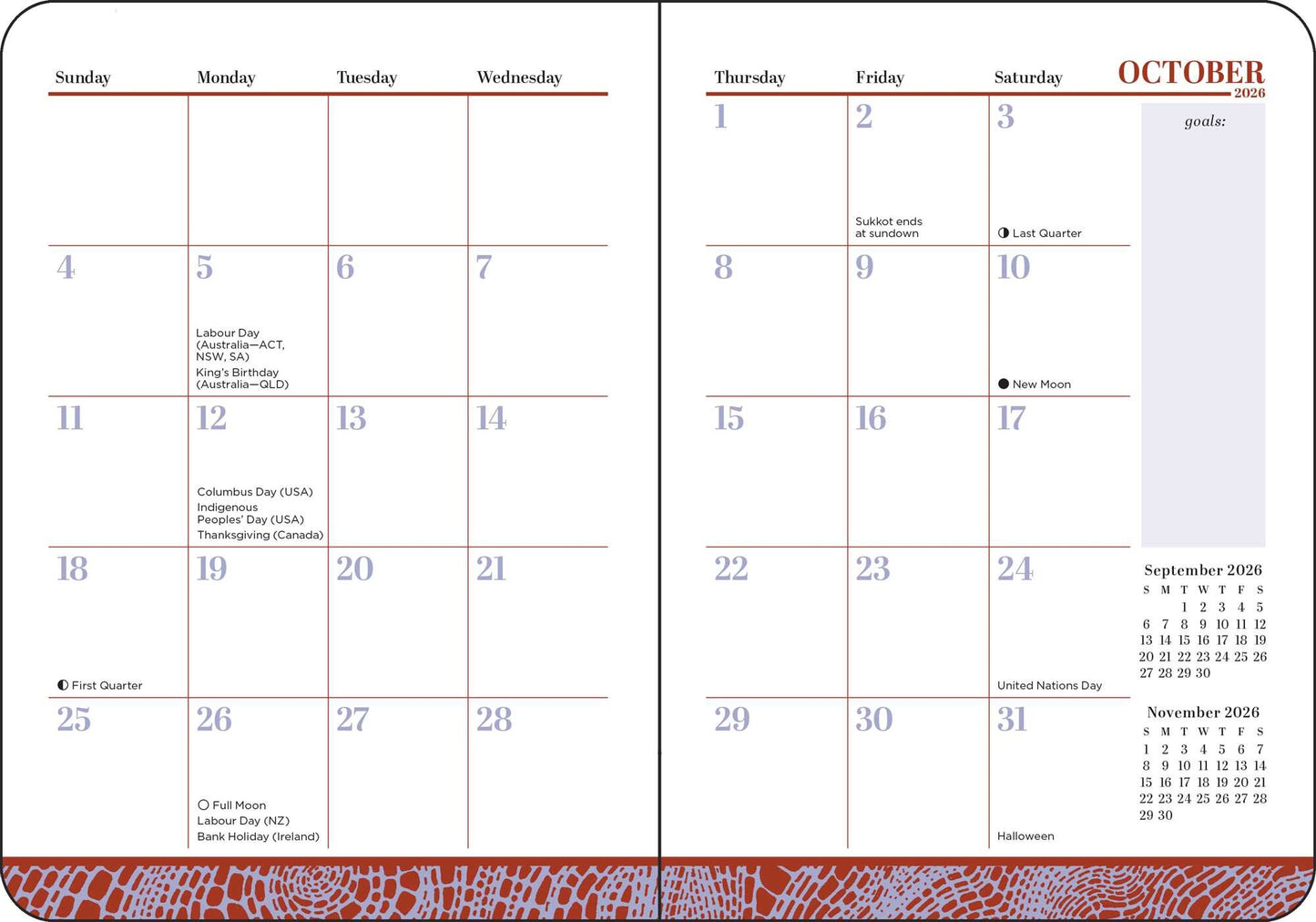 Spicy Book Club 16-Month 2026-2027 Weekly/Monthly Planner Calendar