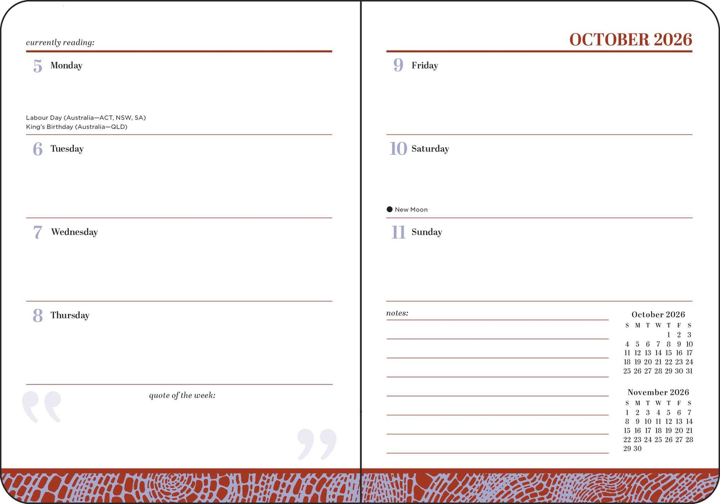 Spicy Book Club 16-Month 2026-2027 Weekly/Monthly Planner Calendar