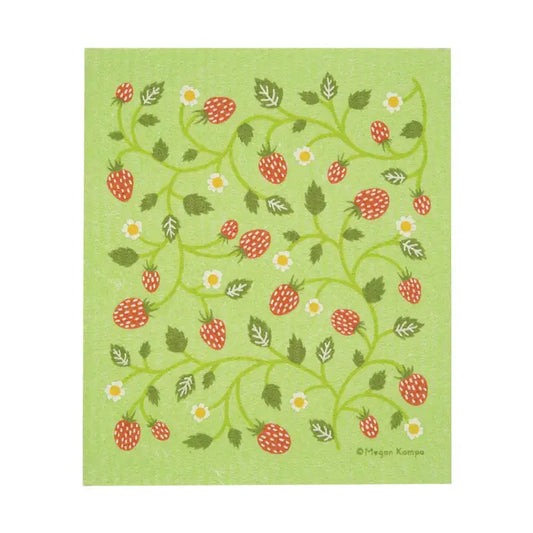 Strawberry Patch Swedish Dishcloth